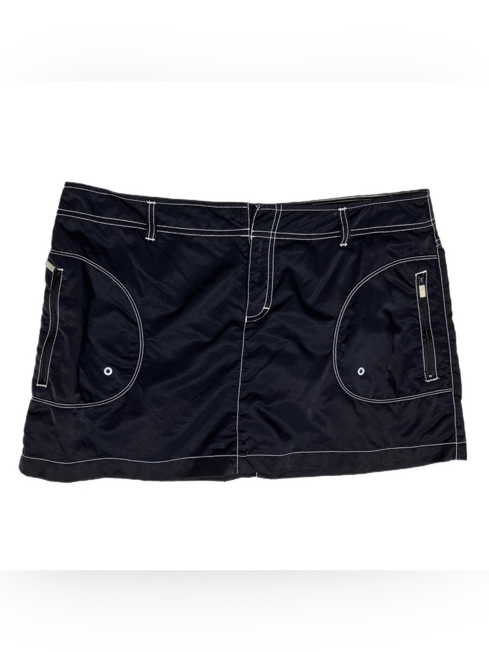 Athleta Black Skort with White Contrast Stitching - Picture 1 of 9